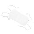 Miniatyrbild 2 av 8: Ricinolja Pack Återanvändbar Tvättbar organisk bomull Ricinolja Pack Wrap Justerbar elastisk rem Vit
