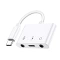 USB C till ljudkort Typ-c extern stereoljudadapter omvandlare plugg och Kompatibel med