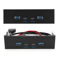 Miniatyrbilde 5 av 8: Høyhastighets USB 3.1 Gen2 Frontpanel - 10G optisk enhet med USB 3.0, USB 2.0, Type C, Type E - Datamaskindeler