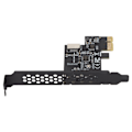 Pikkukuva 5 / 8: USB3.2 PCI E Riser-kort Keramiset kondensaattorit Kaksinkertainen suojaus Nopea siirtonopeus PCI E -tyyppi E Riser-kort PC:lle Musta