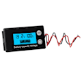 Miniatyrbillede 6 af 8: JX-6133 LCD DC-spændingsmåler Vandafvisende Batterikapacitetstester Spændingsmonitor DC8-100VBlå