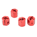Pikkukuva 2 / 8: 4 kpl 12 mm kuusiokoloadapteria Alumiiniseos 12 mm pyörän navin käyttöadapteri Axial SCX10 90046 D90 1/10 RC-autolle Punainen
