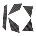 Miniatyrbilde 5 av 8: 5 stk UTV Front Face Panel Trim Karbonfiberutskifting for Polaris RZR PRO XP 2021 og fremover