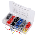 Miniatyrbillede 5 af 8: 1200 stk Trådhylstre Crimp-stikkontakter Isoleret Crimp-terminal Universal til bil