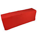 Miniatyrbild 2 av 8: Stretch Spandex Bordsöverdrag Bra elasticitet Tvättbar Återanvändbar Röd Stretchbar duk med 4 fickor för bröllopsfest6FT(183x76x76cm)