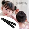 Miniatyrbild 7 av 7: Bun Donut Hair Maker Natural Realistic Fast Fixed Donut Hair Fold Wrap Snap for Party Black
