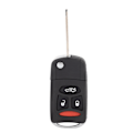 Miniatyrbild 3 av 8: 3 Panic Button Vikbar fjärrkontroll Flip Shell Key Fob Case Cover Passar för CHRYSLER 300 2005-2007