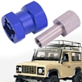 Miniatyrbilde 8 av 8: RC Forlengelses Hjul Hex Hub Driver Adapter Passer for D90 AX10 CC01 SCX10 F350 Blå