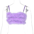 Miniatyrbilde 2 av 4: Lilla Pluss Bryststropp Suspender Vest Topp Kvinners Mote