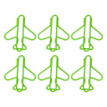 Miniatyrbillede 2 af 8: 100 stk. Søde papirclips, flyformet design, belagt tråd, lyse farver, dekorative papirclips til scrapbog, kort, papirhåndværk, grøn