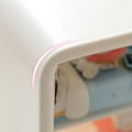 Miniatyrbild 2 av 6: Dockhusrum Dockskåp Skåp Display Box Förvaringsväska 2 Layer Transparent Dörr Vit