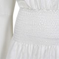 Miniatyrbilde 3 av 5: Bohemian Renaissance Middelalder Kvinners Langærmet Bluse Hvit S-XL