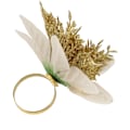 Miniatyrbillede 6 af 8: Juleblom Servietring Tekstilkunst Blomster Servietring