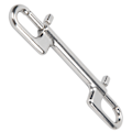 Miniatyrbillede 8 af 8: Dykning i rustfrit stål med dobbelte ender Snap Clips Double Eye Bolt Snap Hooks Spænde