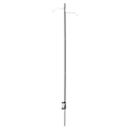 Miniatyrbillede 2 af 8: Camping Lygtestel Camping Foldbar Lampe Stang Let Bærbar Udendørs Lampe Stang Aluminium Legering Hængende Lys Holder AT0391 Sort
