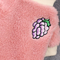 Miniatyrbild 7 av 8: Plysch för valp Kläder Varma Bekväm Hudvänlig Elastisk Rund Hals 2 Ben Hund Plysch Kläder för Husdjursmaterial Rosa Grape M