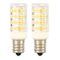 Miniatyrbilde 1 av 8: 2 ST E12 Dimbar LED-lampe PC 52LEDs 5W 100‑130V LED-lysestake for takviftelys Saltlampe Varmt lys
