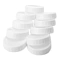 10 st plastförvaringslock med räfflor för 86 mm standard masonburk med vanlig öppning