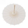 Pikkukuva 7 / 8: Lasten paperi sateenvarjo bambu ja paperi kiinalainen tyyli Elegantti valkoinen DIY paperi sateenvarjot koristeluun 28cm/11in