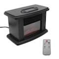 Miniatyrbillede 5 af 8: Rumsovn i åben pejs-stil 1000W LED-skærm Hurtig opvarmning Bærbar til skrivebord i soveværelset i hjemmet (EU-stik 220V)