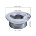 Miniatyrbillede 2 af 8: GUB Aluminiumlegerings Cykelkrank Vev Fastgørelsesskrue til (Titanium Farve)