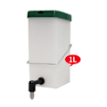 Miniatyrbillede 1 af 5: Kanin Vandflaske Automatisk Drypfri Pip i Rustfrit Stål Kanin Drikkemaskine Dispenser 1L