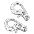 Miniatyrbild 7 av 8: 2st RC-banddragkrok Aluminiumlegering Höghållfast Lättvikt Utsökt utseende RC-dragkrok för SCX10 D90 Silver