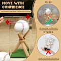 Miniatyrbild 2 av 5: 360° Basebollhållare Fodral Present Basebollsamling Baseboll