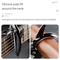 Miniatyrbild 5 av 5: Unik Gitarrklämma med Hajhuvud Håller Akustisk Eller Elektrisk Gitarr Mirror black