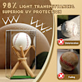 Miniatyrbild 3 av 5: 360° Basebollhållare Fodral Present Basebollsamling Baseboll