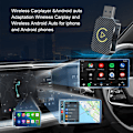Miniatyrbild 4 av 5: Automatisk Anslutningsbox 2 Adapter Trådlös För CarPlay Android silvery