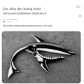 Miniatyrbild 4 av 5: Unik Gitarrklämma med Hajhuvud Håller Akustisk Eller Elektrisk Gitarr Matte silver
