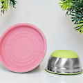 Miniatyrbillede 5 af 5: 5 stk. Rustfrit Stål Blandeskåle 18-26 cm i Diameter Metal Nesting Skåle med Farverige Lufttætte Låg