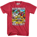 Miniatyrbilde 1 av 5: Autobots Roll Out Rød Transformers Jule-T-skjorte XXL