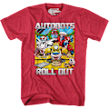 Pikkukuva 1 / 5: Autobotit Rullaavat Ulos Punaisella Transformers Joulu T-paita XXXL