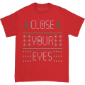 Miniatyrbilde 1 av 5: Close Your Eyes 2013 Høytidsdesign T-skjorte L