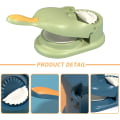 Miniatyrbillede 3 af 5: 2 i 1 Dumpling Maker, Køkken Dumpling Maker Værktøj, Dumpling Form Tryk, Dumpling Hud Maker Dumpling Former Green