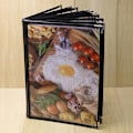 Miniatyrbild 2 av 3: En 4-Storleks Boktyp Café Bar Transparent Restaurang Menyomslag 10 Sidor 20 Vyer