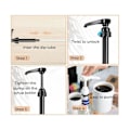 Miniatyrbild 2 av 5: Kaffesirappump Dispenser, 6-pack Sirappumpar för 750 ml/25,4 oz Sirap, 3 Färgade Pumpar för Kaffesirap