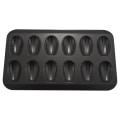 Miniatyrbilde 5 av 5: 4 pakker med non-stick madeleineformer, bakeformer 12 med skorpekake bakebrett sjokolade non-stick bak