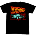 Miniatyrbillede 1 af 5: Sort Tilbage Til Fremtiden T-shirt M