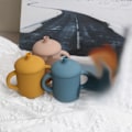 Miniatyrbild 5 av 5: Silicontuttelhållare för bebisar och småbarn (Gul)