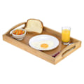Miniatyrbilde 2 av 5: Serveringsbrett i bambus - med håndtak - Perfekt for middagsbrett, tebrett, barbrett, frokost
