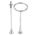 Miniatyrbilde 4 av 5: 2/3-trinns kakepinneplateholder håndtak montering jernvare bryllup festforsyninger Silver 3 Tier