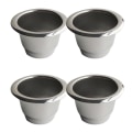 Miniatyrbilde 2 av 5: 4 stk. Rustfritt Stål Fyllbare Kaffe Kapsler Kaffe Filter Gjenbrukbare Kaffe Pods Gjenbrukbar Cafe