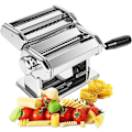 Miniatyrbillede 1 af 5: Manuel Frisk Pasta Maskine, 7 Tykkelser, 403 Rustfrit Stål Til Tagliolini Fettucine Lasagna Ravioli Spaghetti (7 Tykkelser)