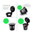 Miniatyrbild 3 av 5: Ninja Dual Brew Återanvändbara K-Cup Kaffe Filter Påfyllningsbara Kaffe Pods Kompatibla med Ninja CFP3