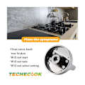 Miniatyrbilde 4 av 5: 5 stk W10766544 Wfg540h0es0 Gasskomfyr-knapp - Erstatt w10430807 W10676228 Ap5958476 42