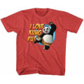 Miniatyrbillede 1 af 5: Kung Fu Panda Kærlighed Kung Fu Ungdom T-shirt S