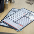 Pikkukuva 5 / 5: 10 kpl Menu-kansia - Yksisivuinen, 2 Näkymää, Sopii 8,5X11 Tuuman Paperille - Ravintolan Menu-kannet